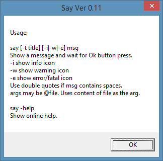 say.exe usage