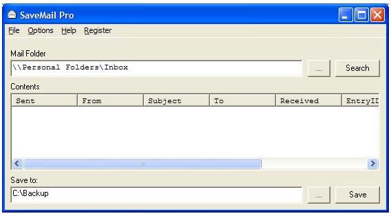 Backup Outlook 2003 Emails